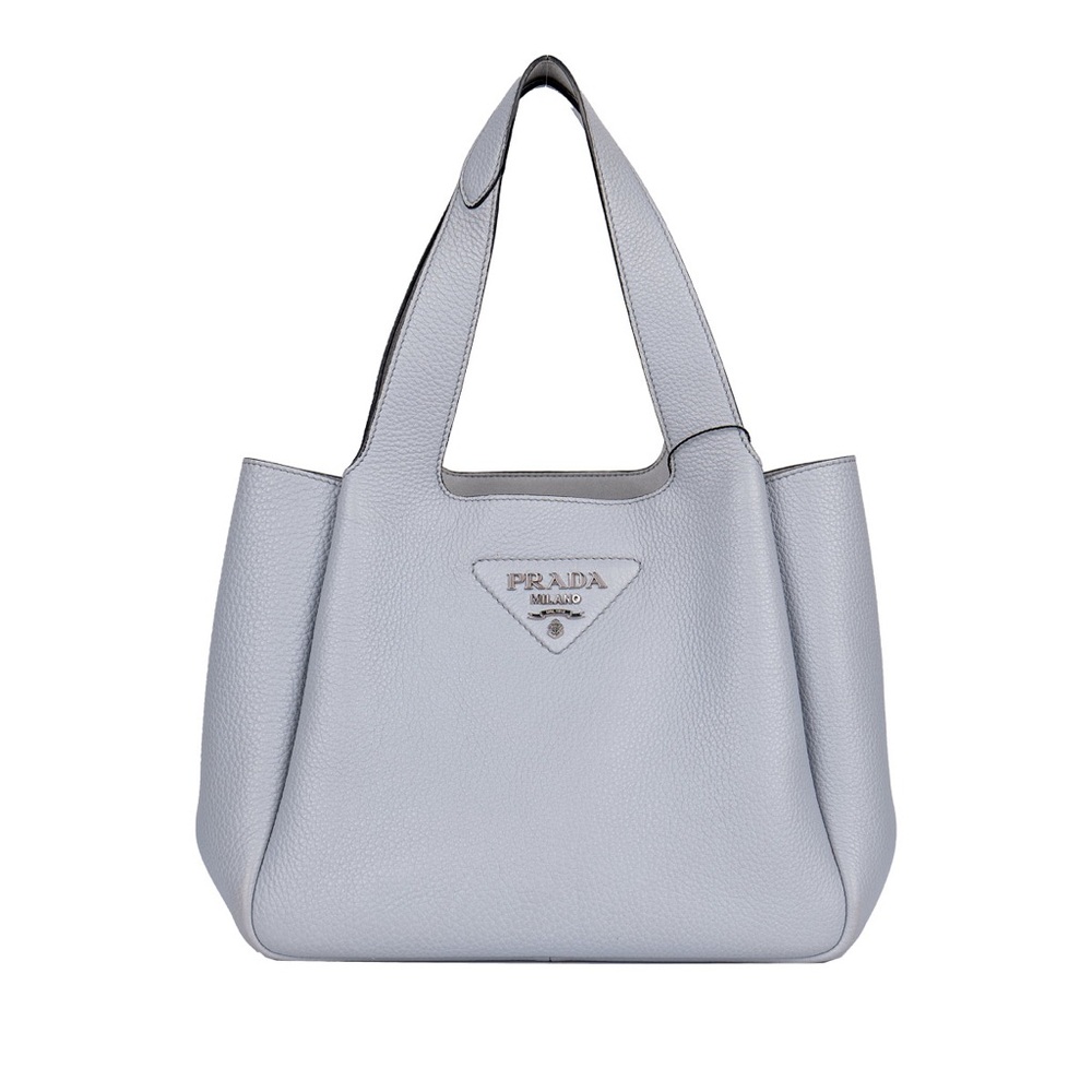 Prada Medium leather tote Cornflower